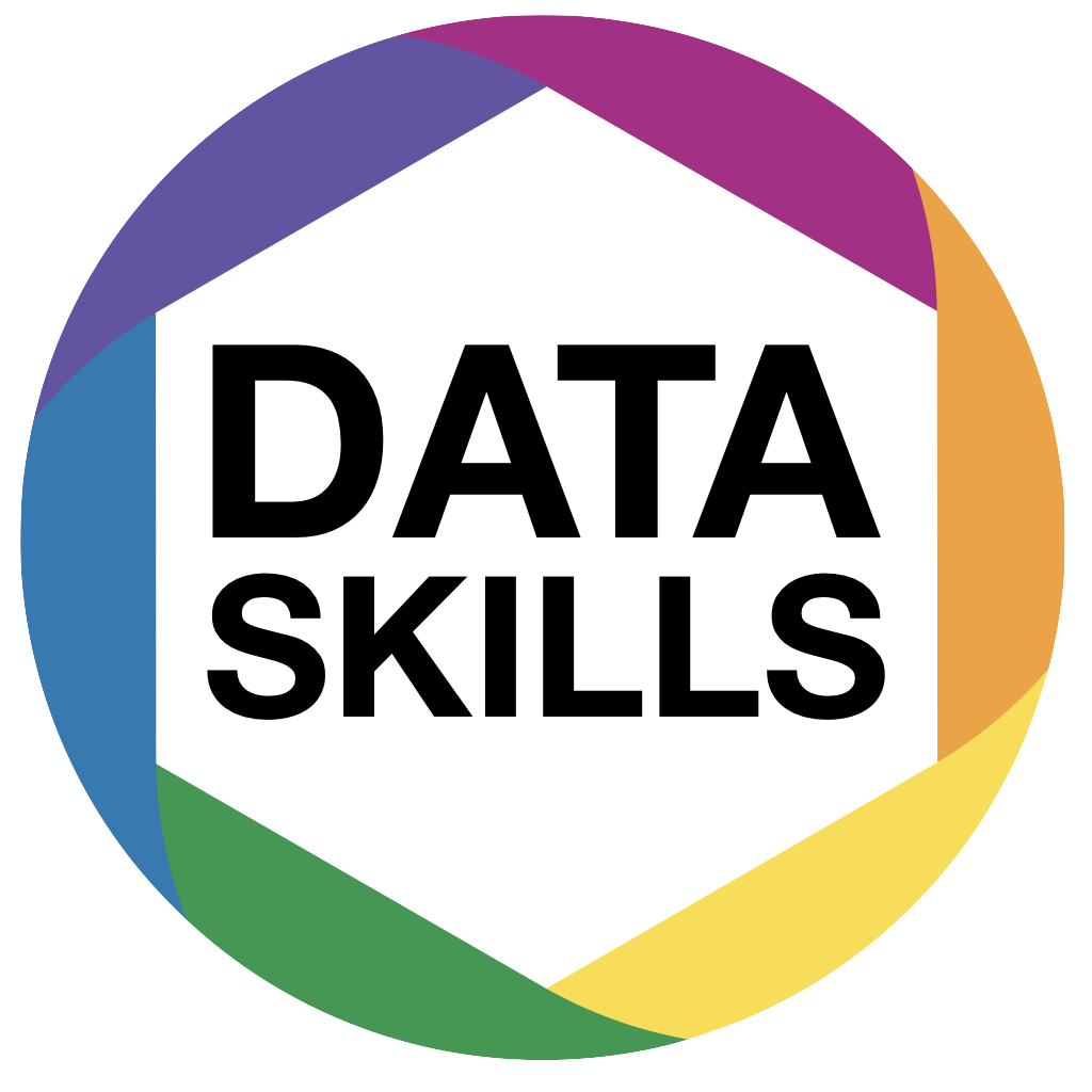 Hex sticker, blue, text: MSC DATA SKILLS