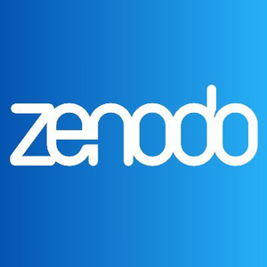 zenodo logo (word on a blue background)