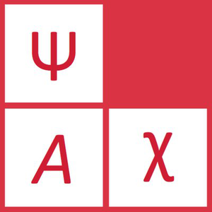psyArXiv logo (Psi, A, and Chi in red boxes)